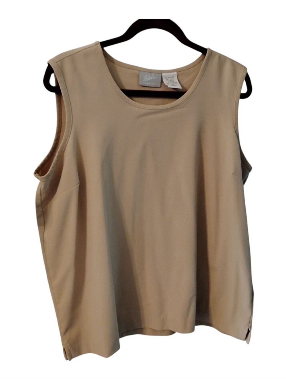 Blair Sleeveless Top, Tan, Women's Size Large, Pre-owned